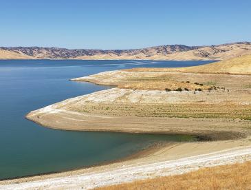 Scenic view of San Luis Reservoir, California