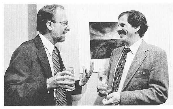 Wilson with former EDF economist Dr. Dan Dudek in 1987